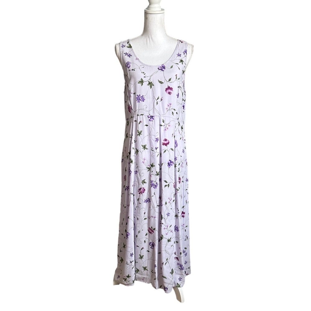 R&K Floral Print Sleeveless Maxi Dress Size 16